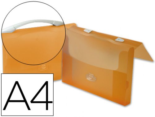 Pasta porta documentos beautone polipropileno din-a4 laranja transparente , Beautone , 34922 , 4710581446819